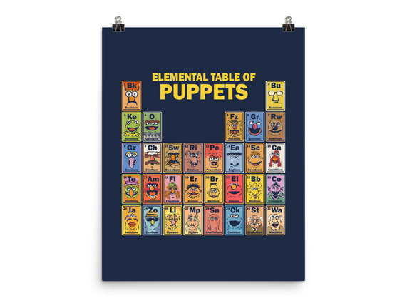 Elemental Table Of Puppets