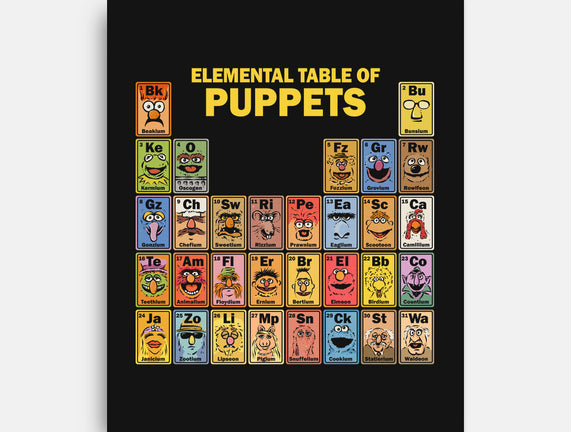 Elemental Table Of Puppets
