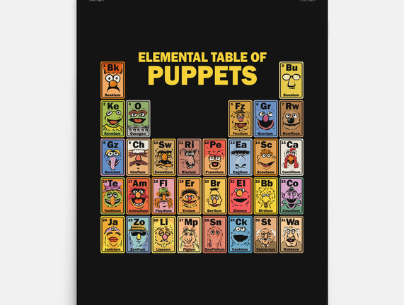 Elemental Table Of Puppets