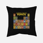 Elemental Table Of Puppets-None-Removable Cover w Insert-Throw Pillow-kg07
