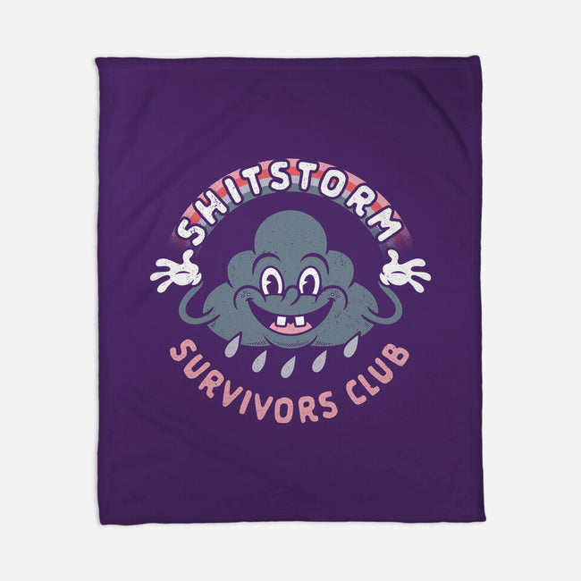Shitstorm Survivors Club-None-Fleece-Blanket-Nemons
