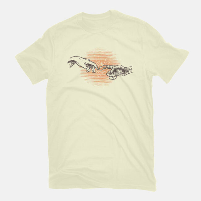 First Contact-Mens-Basic-Tee-glitchygorilla