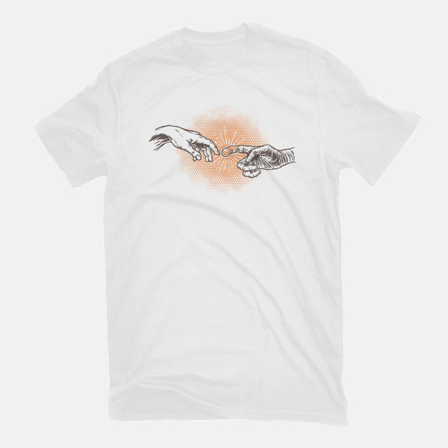 First Contact-Mens-Basic-Tee-glitchygorilla