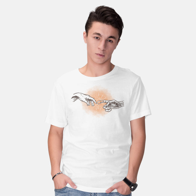 First Contact-Mens-Basic-Tee-glitchygorilla