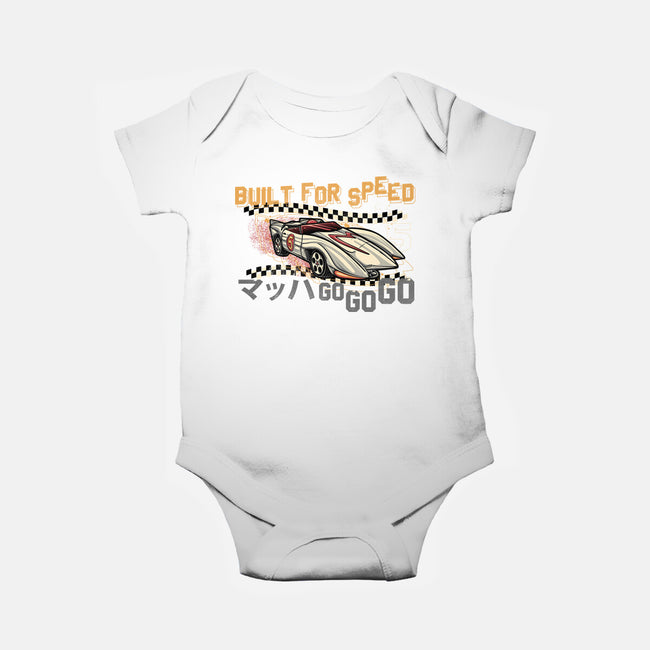 Built For Speed-Baby-Basic-Onesie-glitchygorilla