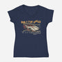 Built For Speed-Womens-V-Neck-Tee-glitchygorilla