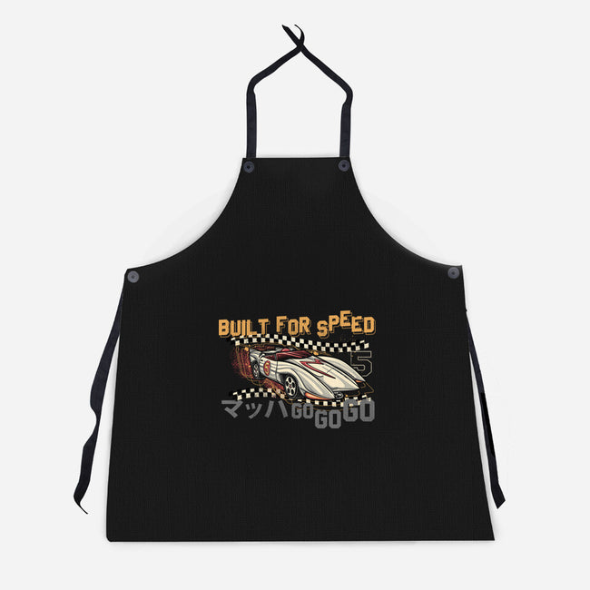 Built For Speed-Unisex-Kitchen-Apron-glitchygorilla