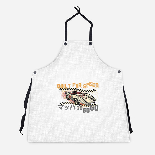 Built For Speed-Unisex-Kitchen-Apron-glitchygorilla