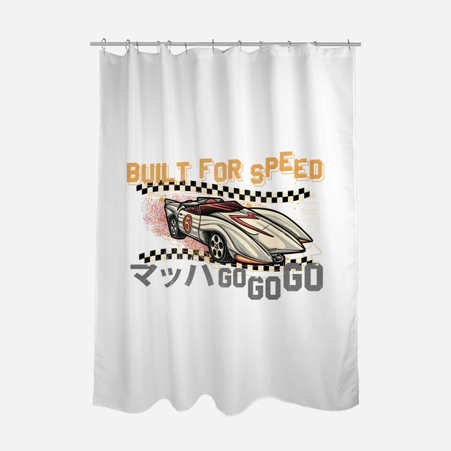 Built For Speed-None-Polyester-Shower Curtain-glitchygorilla