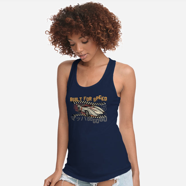 Built For Speed-Womens-Racerback-Tank-glitchygorilla