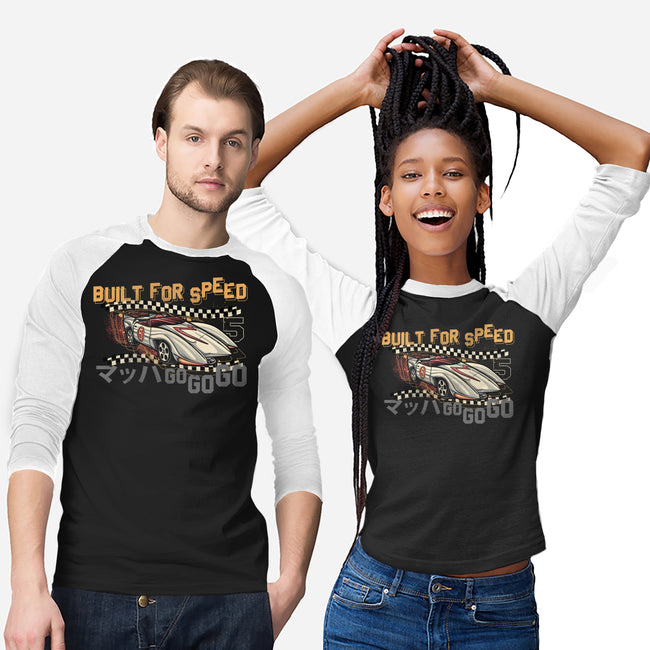 Built For Speed-Unisex-Baseball-Tee-glitchygorilla
