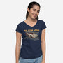 Built For Speed-Womens-V-Neck-Tee-glitchygorilla