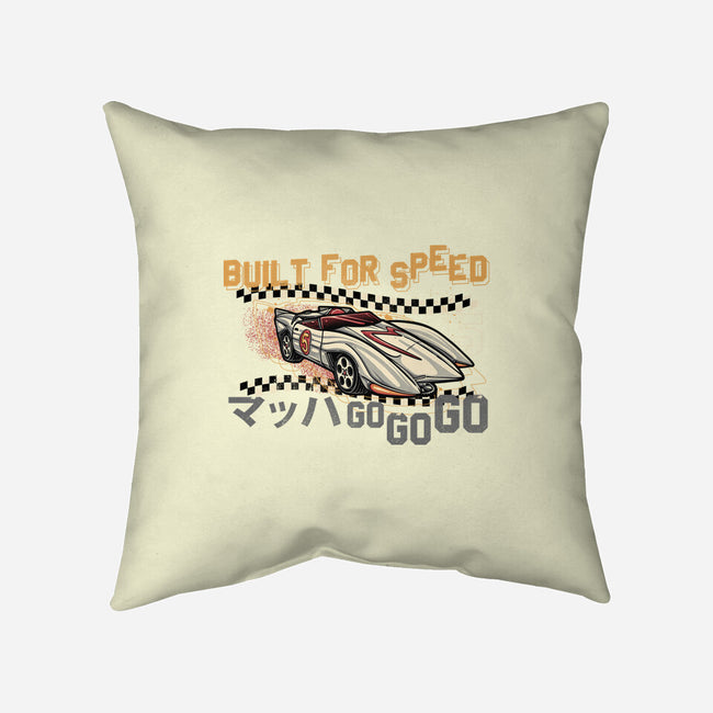 Built For Speed-None-Removable Cover w Insert-Throw Pillow-glitchygorilla
