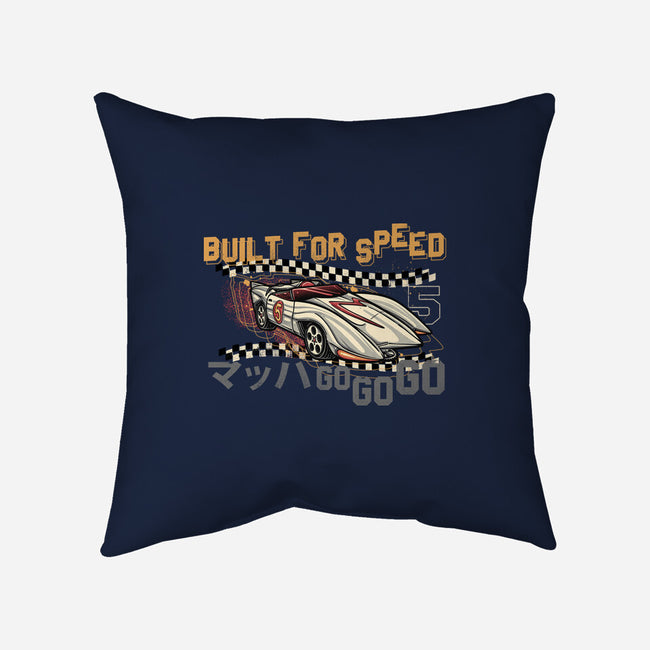 Built For Speed-None-Removable Cover w Insert-Throw Pillow-glitchygorilla