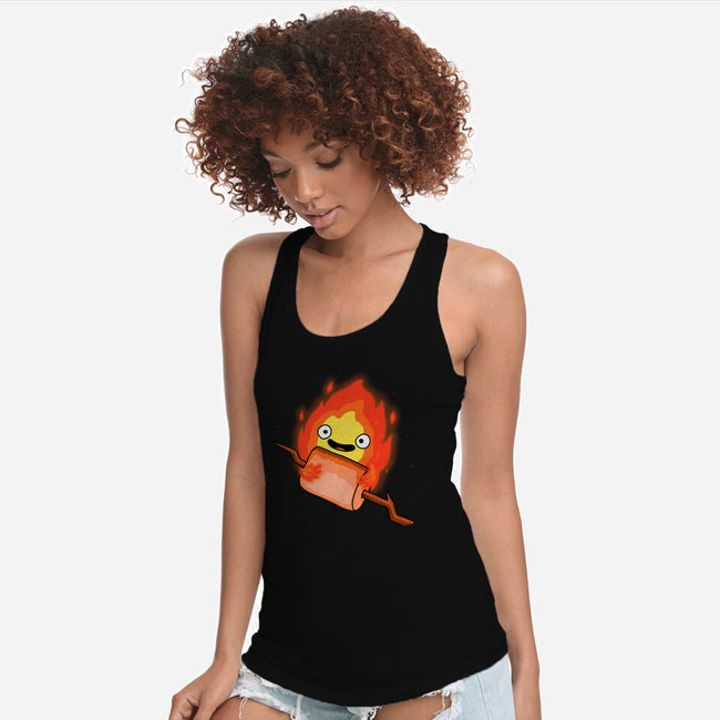 Camp Demon-Womens-Racerback-Tank-Raffiti