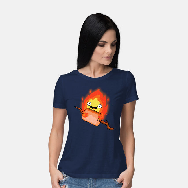 Camp Demon-Womens-Basic-Tee-Raffiti
