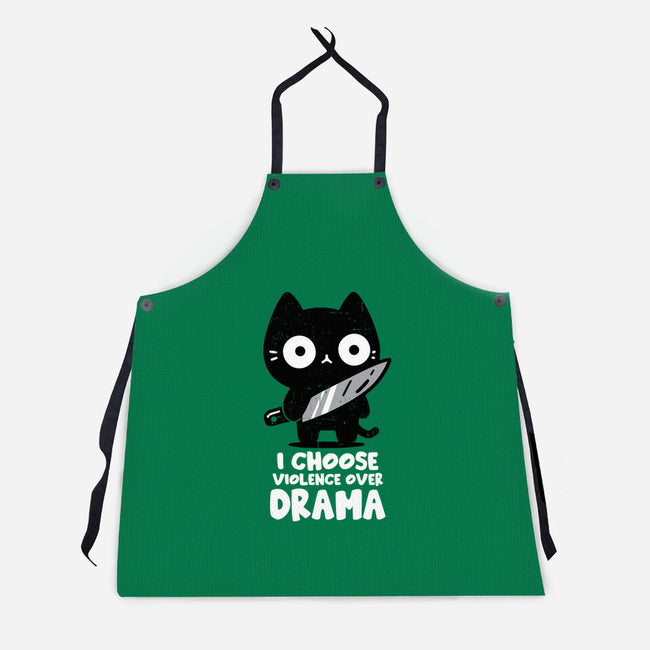 Violence Over Drama-Unisex-Kitchen-Apron-turborat14