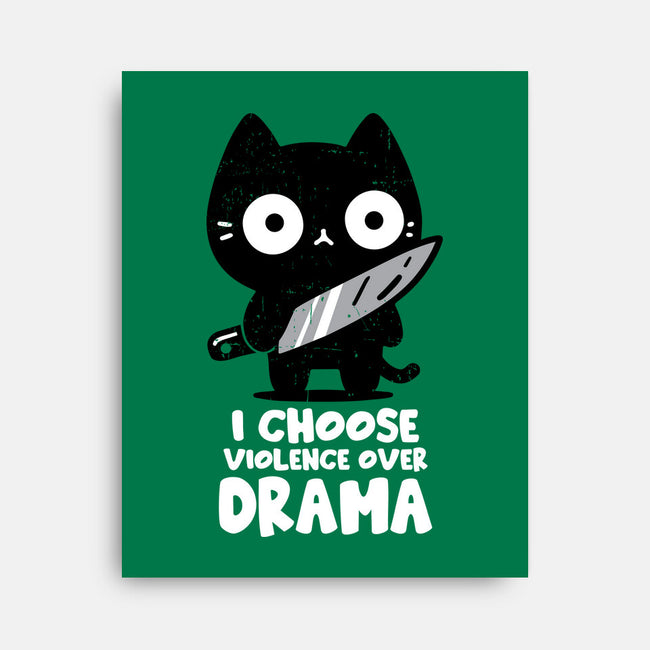 Violence Over Drama-None-Stretched-Canvas-turborat14