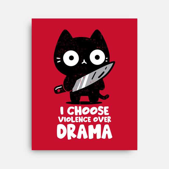 Violence Over Drama-None-Stretched-Canvas-turborat14