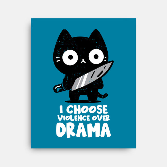 Violence Over Drama-None-Stretched-Canvas-turborat14