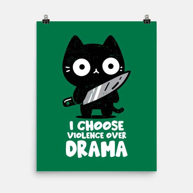 Violence Over Drama-None-Matte-Poster-turborat14