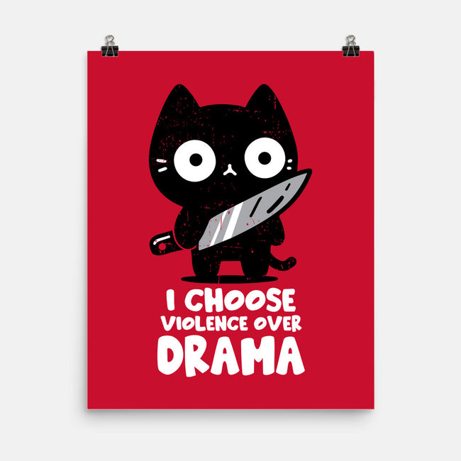 Violence Over Drama-None-Matte-Poster-turborat14