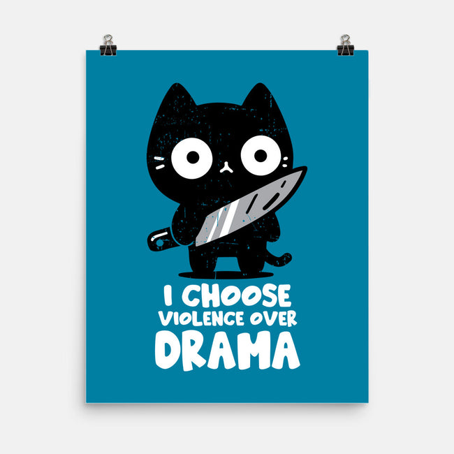 Violence Over Drama-None-Matte-Poster-turborat14