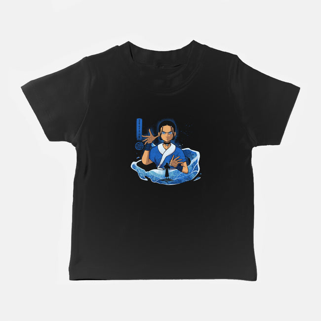 The Master Waterbender-Baby-Basic-Tee-grevalra