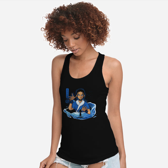 The Master Waterbender-Womens-Racerback-Tank-grevalra