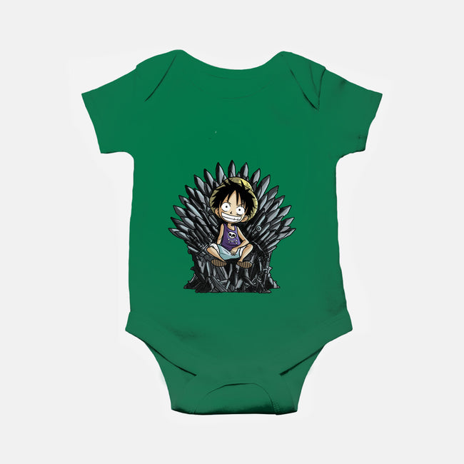 King Of Pirates Throne-Baby-Basic-Onesie-fanfabio