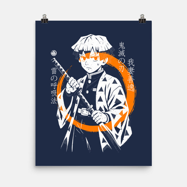 Thunder Breath Ninja-None-Matte-Poster-Eoli Studio