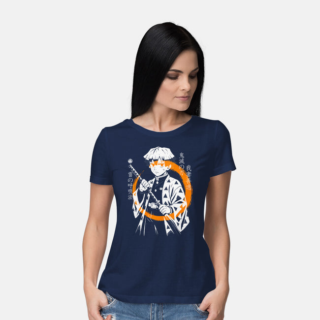 Thunder Breath Ninja-Womens-Basic-Tee-Eoli Studio