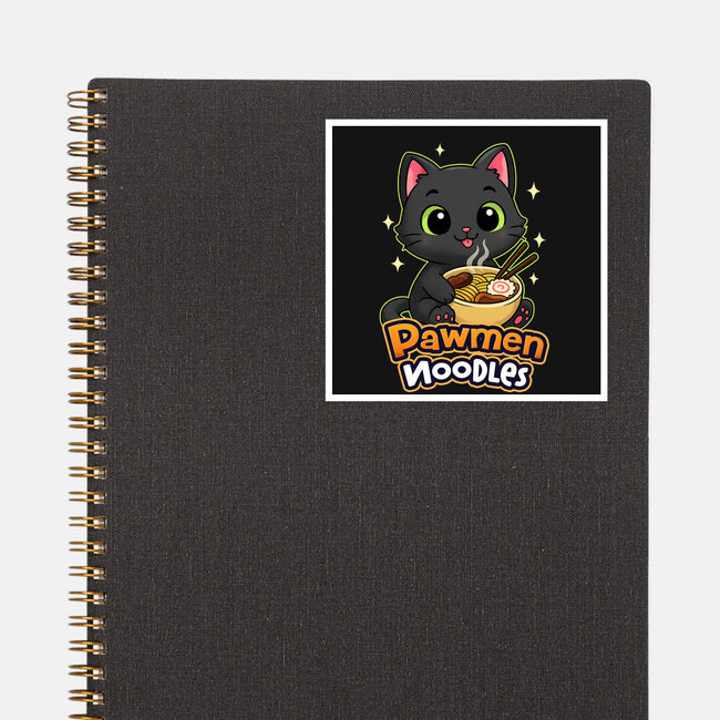 Pawmen Noodles-None-Glossy-Sticker-Lorets