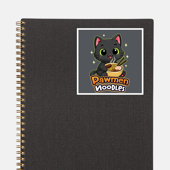 Pawmen Noodles-None-Glossy-Sticker-Lorets