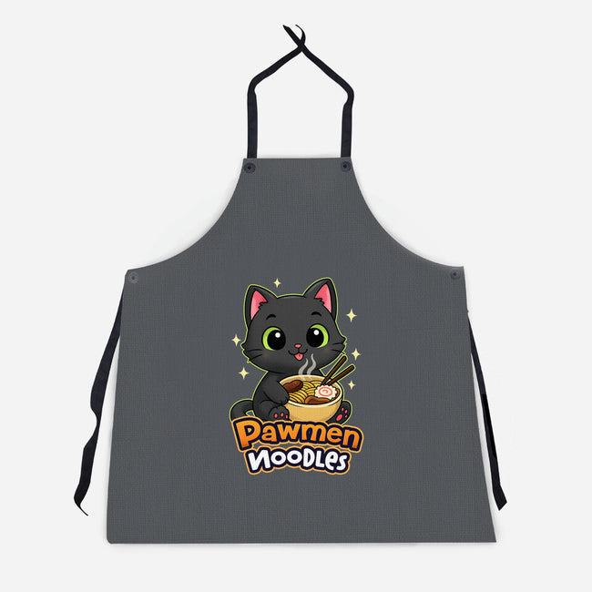 Pawmen Noodles-Unisex-Kitchen-Apron-Lorets