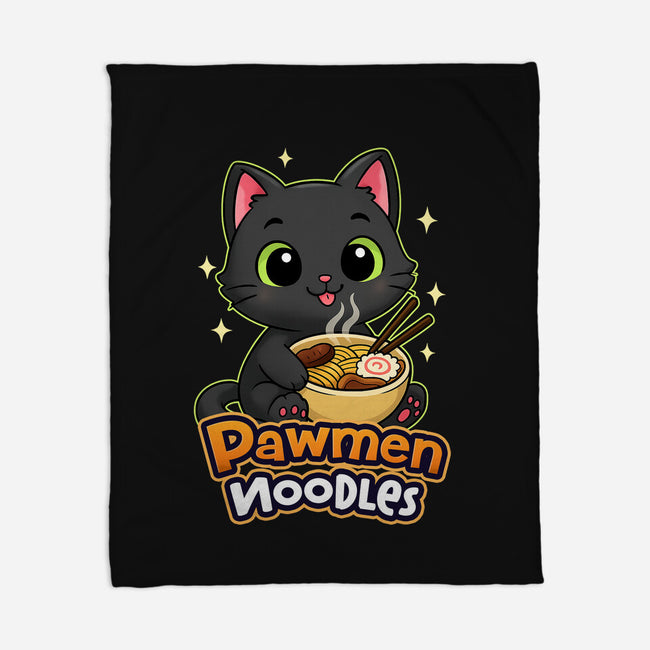 Pawmen Noodles-None-Fleece-Blanket-Lorets