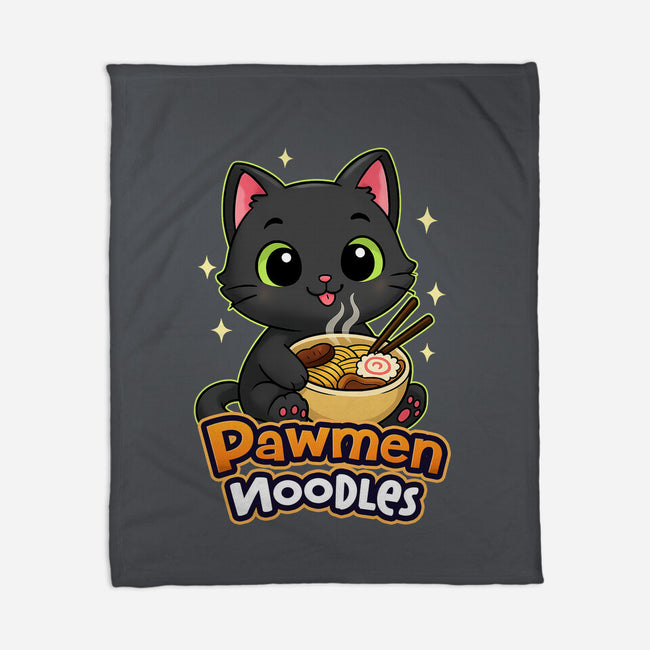Pawmen Noodles-None-Fleece-Blanket-Lorets