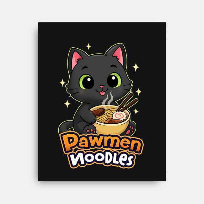 Pawmen Noodles-None-Stretched-Canvas-Lorets