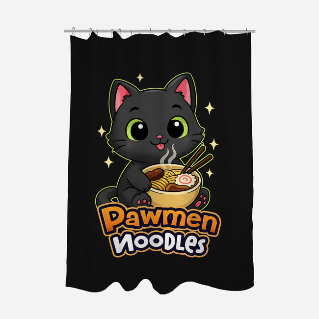 Pawmen Noodles-None-Polyester-Shower Curtain-Lorets