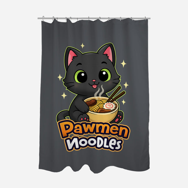 Pawmen Noodles-None-Polyester-Shower Curtain-Lorets