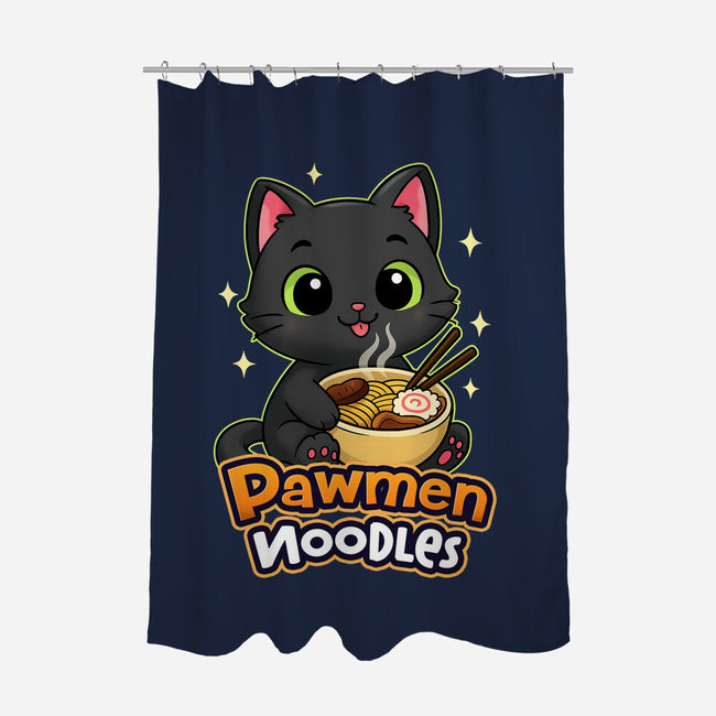 Pawmen Noodles-None-Polyester-Shower Curtain-Lorets
