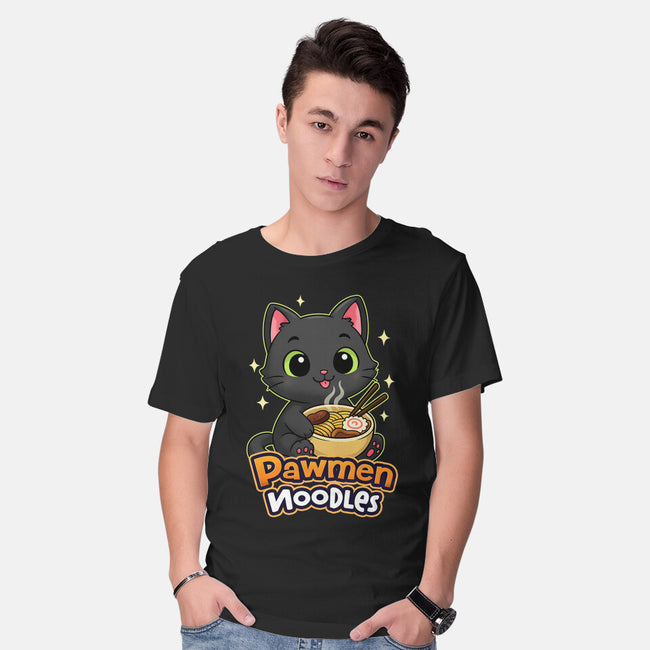 Pawmen Noodles-Mens-Basic-Tee-Lorets