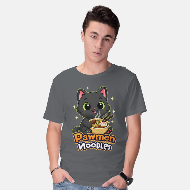 Pawmen Noodles-Mens-Basic-Tee-Lorets