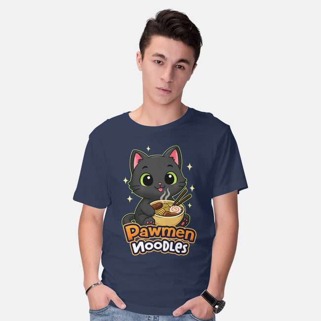 Pawmen Noodles-Mens-Basic-Tee-Lorets