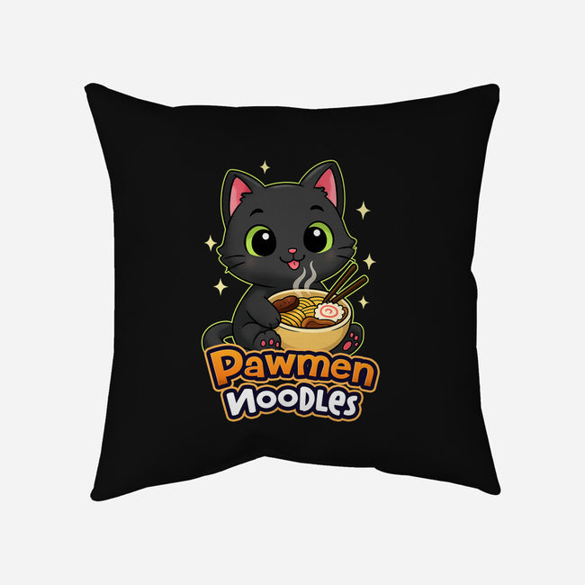 Pawmen Noodles-None-Removable Cover w Insert-Throw Pillow-Lorets