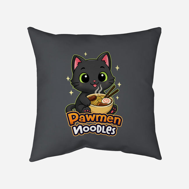 Pawmen Noodles-None-Removable Cover w Insert-Throw Pillow-Lorets
