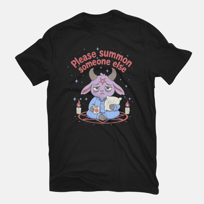 Please Summon Someone Else-Mens-Basic-Tee-Loobs