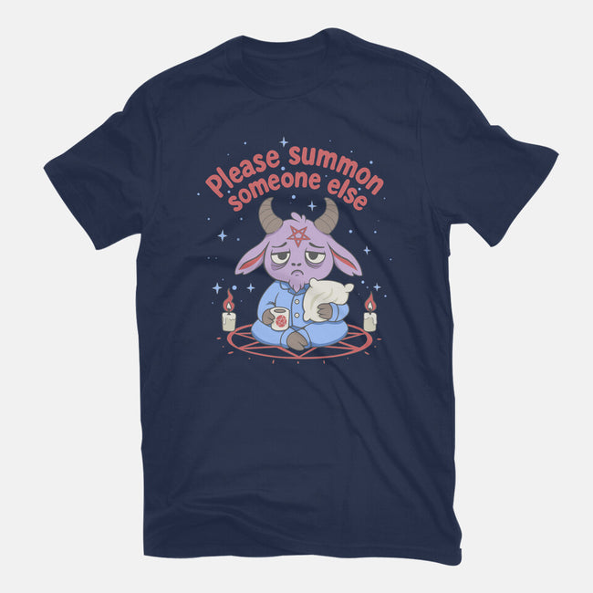 Please Summon Someone Else-Mens-Basic-Tee-Loobs