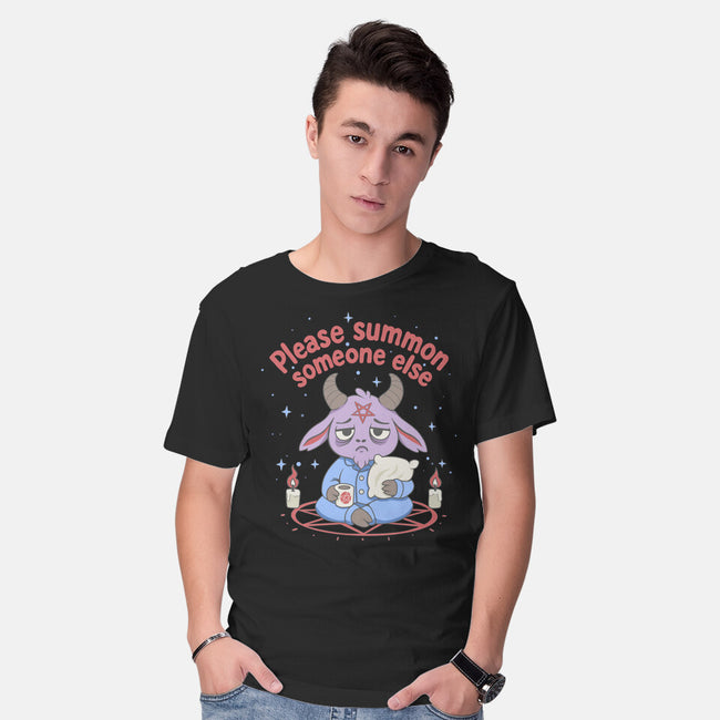 Please Summon Someone Else-Mens-Basic-Tee-Loobs