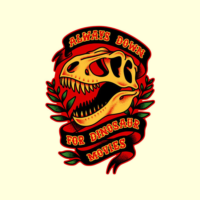 Always Down For Dino Movies-Mens-Basic-Tee-patrickgp